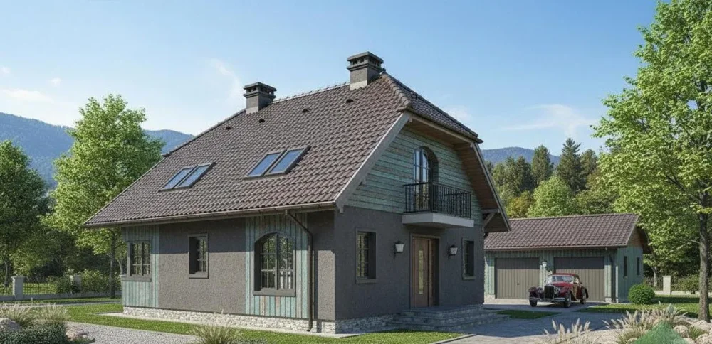 Проект Двухэтажный дом 11 на 10, 166 м2