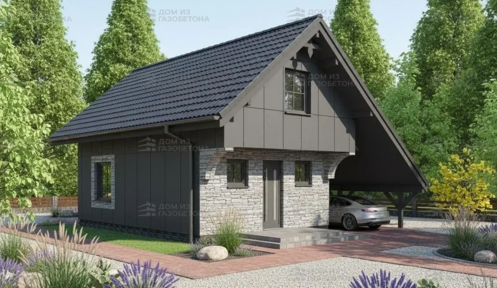 Проект Двухэтажный дом 7 на 9, 144 м2