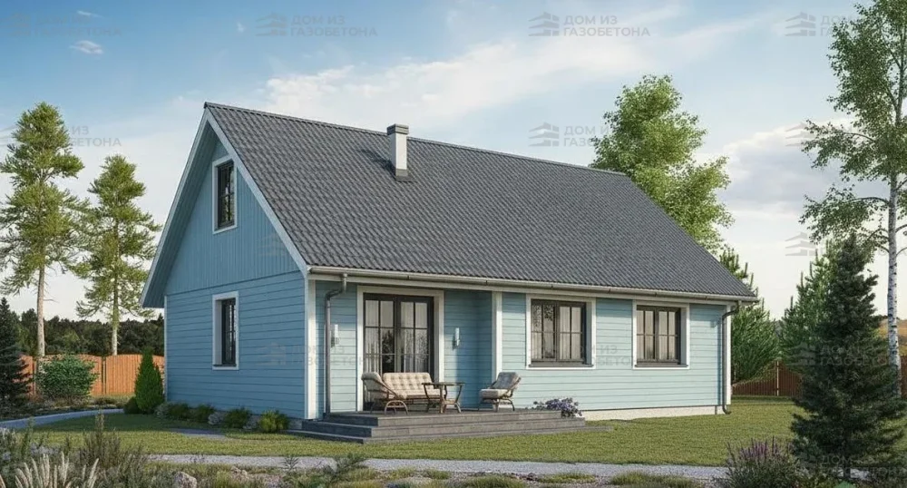 Проект Двухэтажный дом 12 на 8, 108 м2