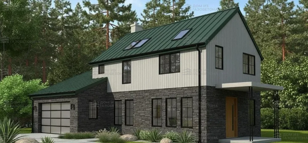 Проект Двухэтажный дом 15 на 9, 178 м2