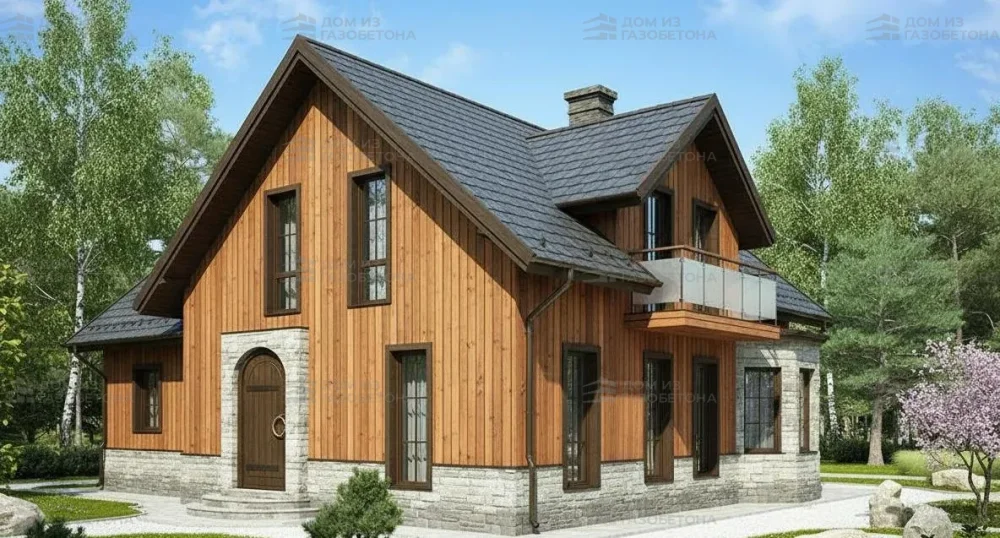 Проект Двухэтажный дом 17 на 11, 198 м2