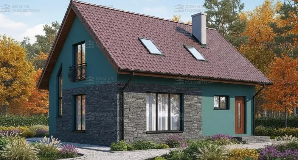 Проект Двухэтажный дом 12 на 11, 135 м2