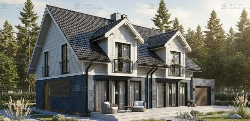 Проект Двухэтажный дом 3 на 13, 146 м2