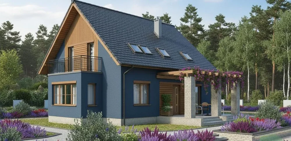 Проект Двухэтажный дом 11 на 12, 129 м2