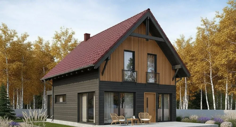 Проект Двухэтажный дом 7 на 13, 95 м2